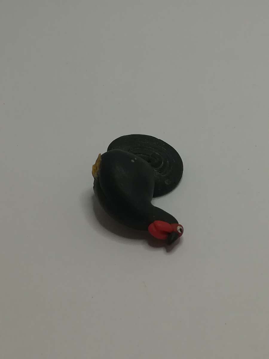 Miniature Black Rooster (for Printer's Tray/Dollhouse)