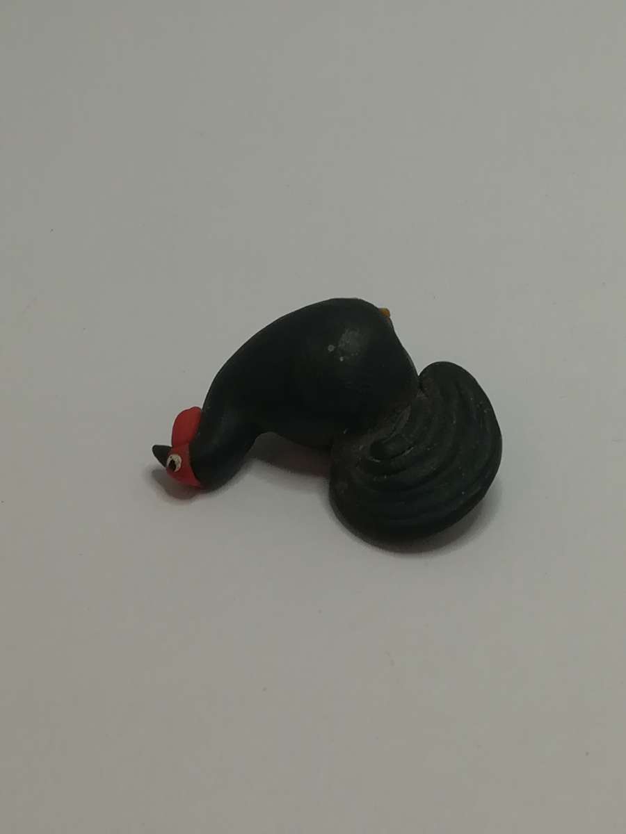 Miniature Black Rooster (for Printer's Tray/Dollhouse)