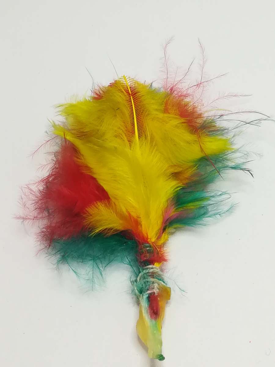 Miniature Colourful Feather Duster (for Printer's Tray/Dollhouse)