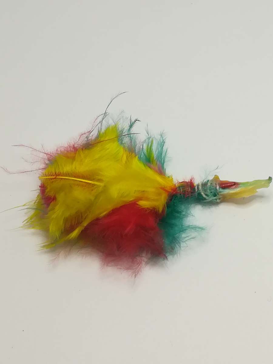 Miniature Colourful Feather Duster (for Printer's Tray/Dollhouse)
