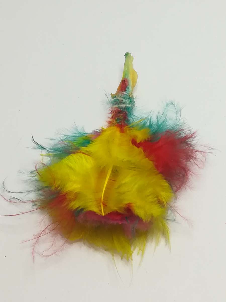 Miniature Colourful Feather Duster (for Printer's Tray/Dollhouse)