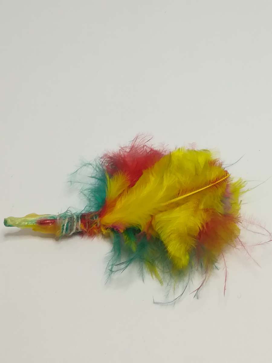 Miniature Colourful Feather Duster (for Printer's Tray/Dollhouse)