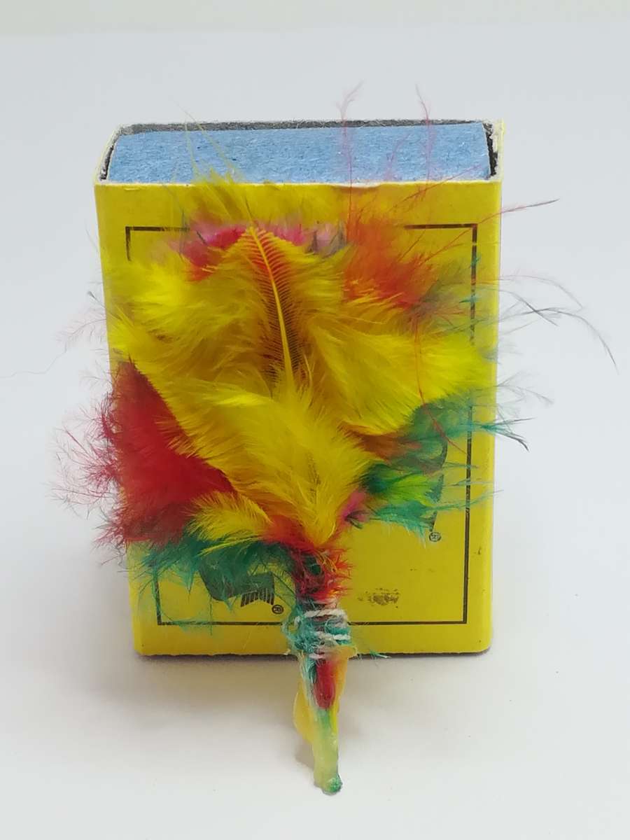 Miniature Colourful Feather Duster (for Printer's Tray/Dollhouse)