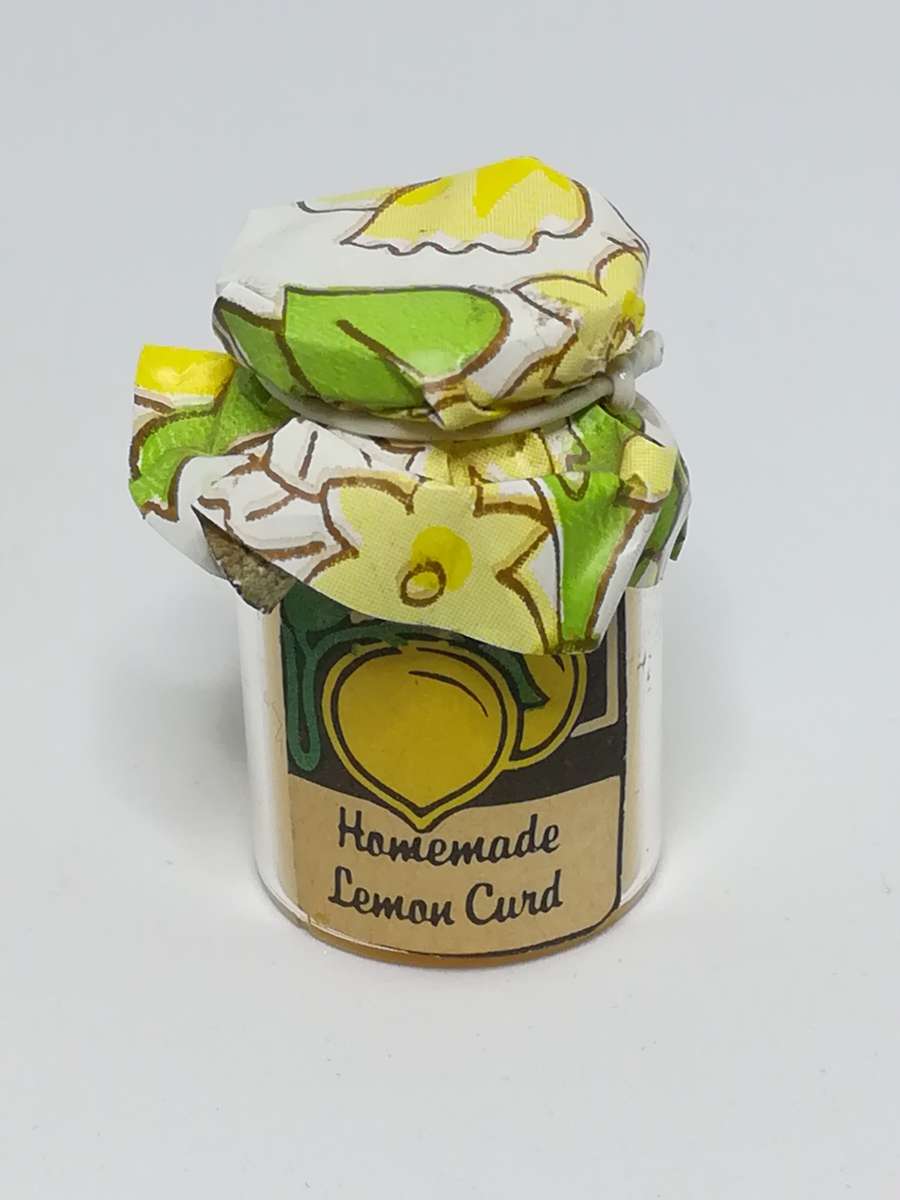 Miniature Bottle Homemade Lemon Curd (Miniature, suitable for printer's tray)