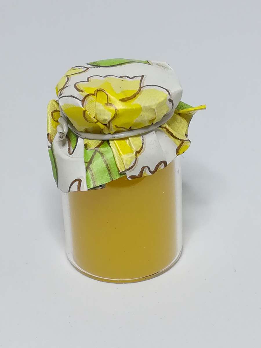 Miniature Bottle Homemade Lemon Curd (Miniature, suitable for printer's tray)