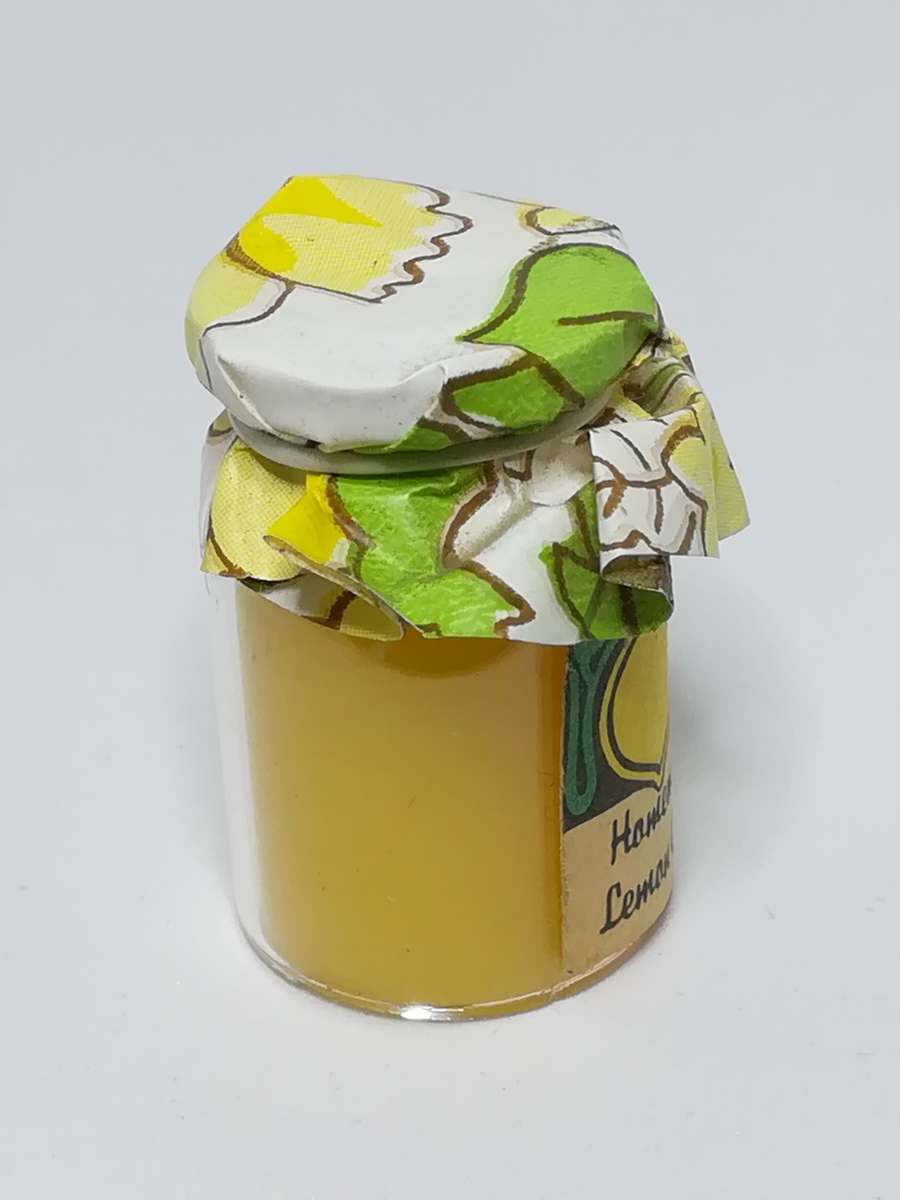 Miniature Bottle Homemade Lemon Curd (Miniature, suitable for printer's tray)