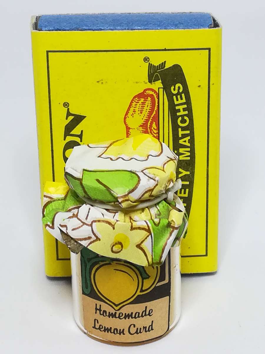 Miniature Bottle Homemade Lemon Curd (Miniature, suitable for printer's tray)