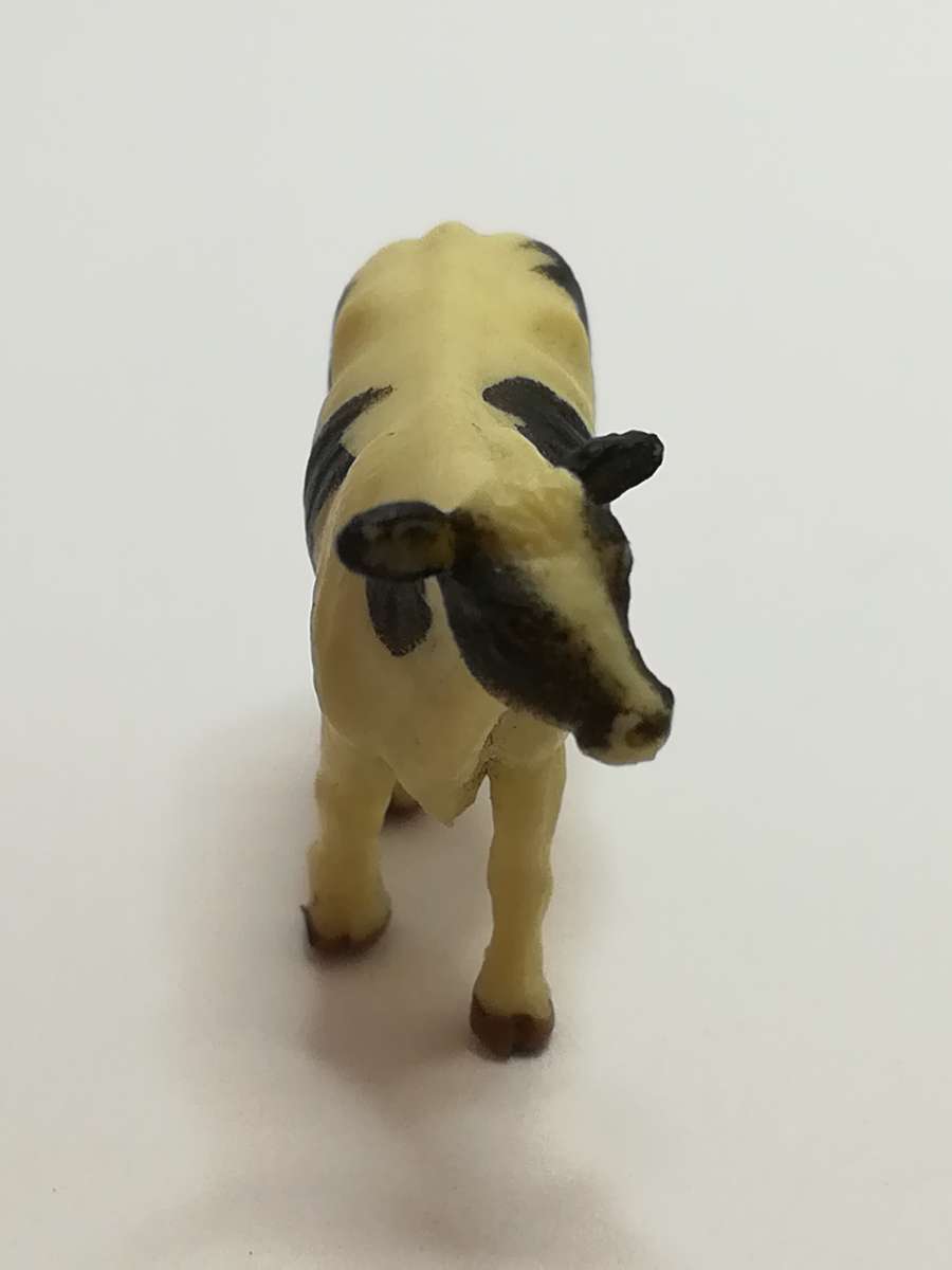 Miniature Black & White Cow - like Schleich (Miniature, suitable for printer's tray)