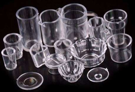 Miniature Plastic Crockery Set (for Printer's Tray/Dollhouse)