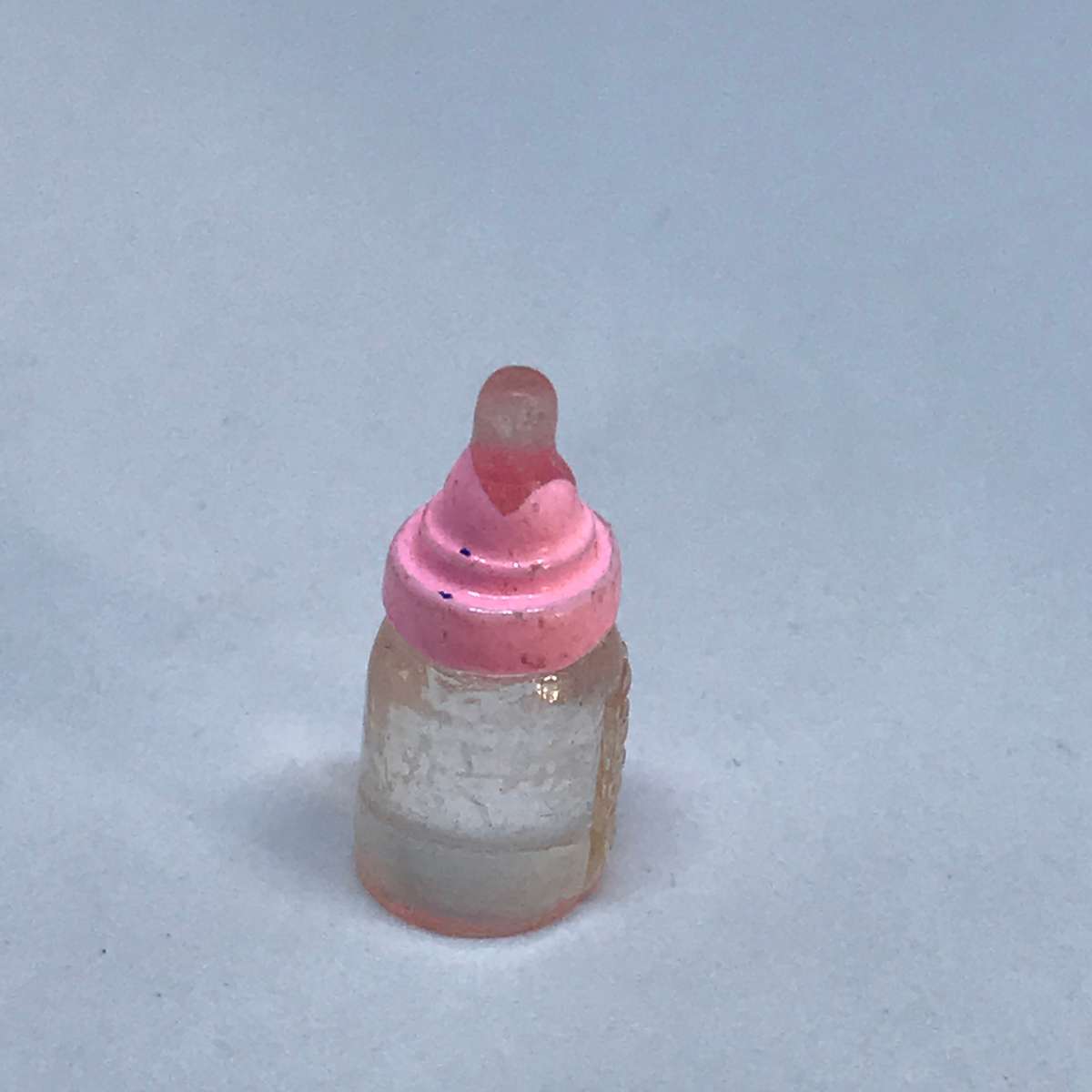 Miniature Baby Bottle (Pink) (for Printer's Tray/Dollhouse)