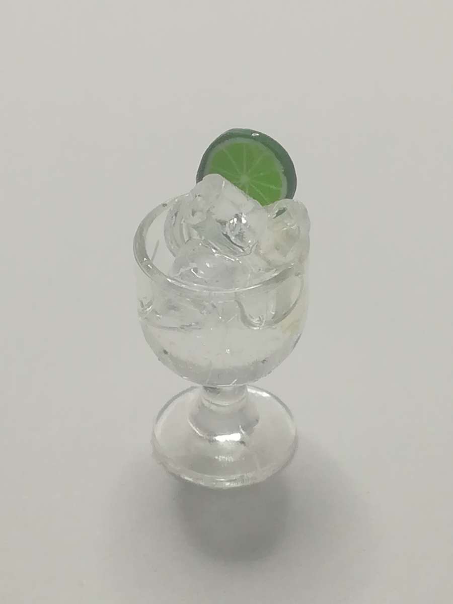 Miniature Glass Cup & Ice Cube Goblet Cup (for Printer's Tray/Dollhouse)