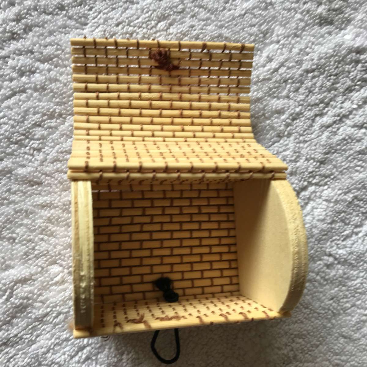 Gift Box Brown Stitching (70mm x 55mm x 50mm)