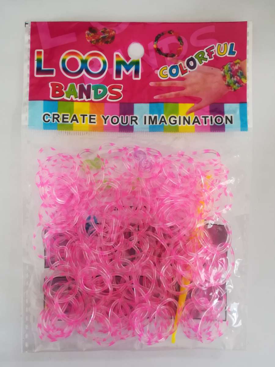 Loom Bands: Pink and Clear