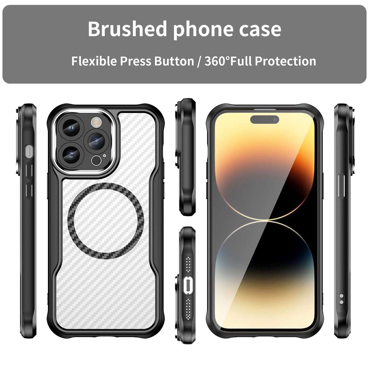 CarboArmor MagSafe Cover For iPhone 14/14 Plus/14 Pro/14 Pro Max