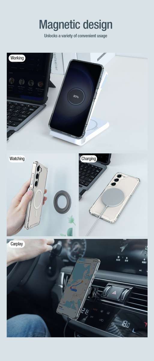 Nillkin Nature TPU Pro Magsafe Clear Case for Samsung Galaxy S23