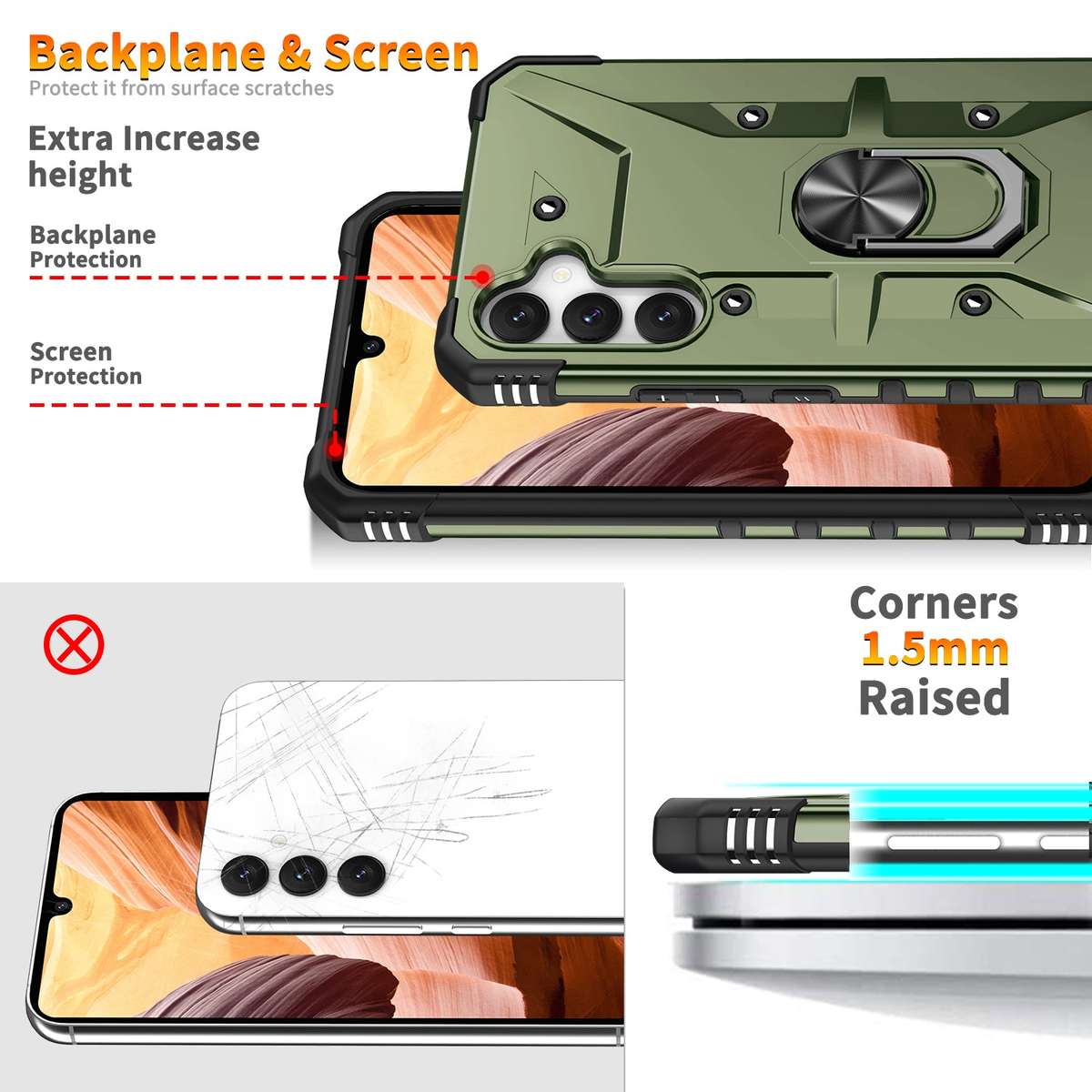 Galaxy A54 Wenjia Armor Kickstand Cover