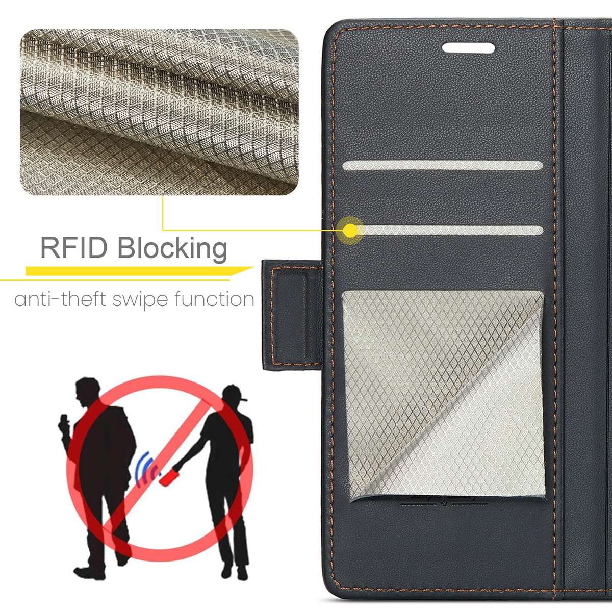 Retro Flip Leather Wallet Cover for Redmi A5