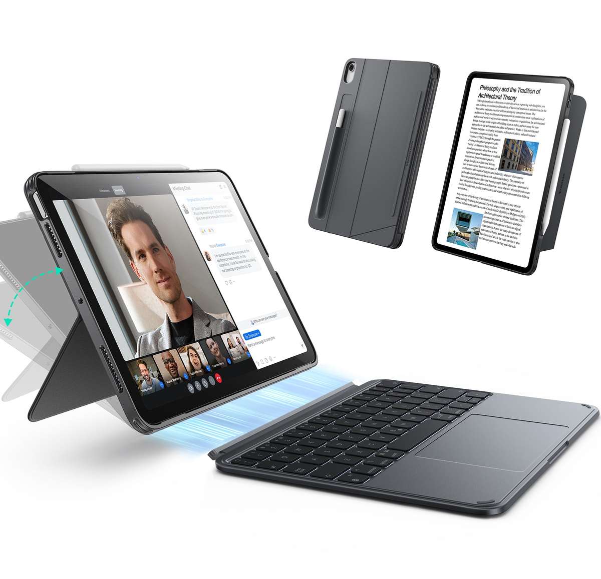 ESR Keyboard Case Compatible with iPad Air 11" (M4) 2026 Shift Cover