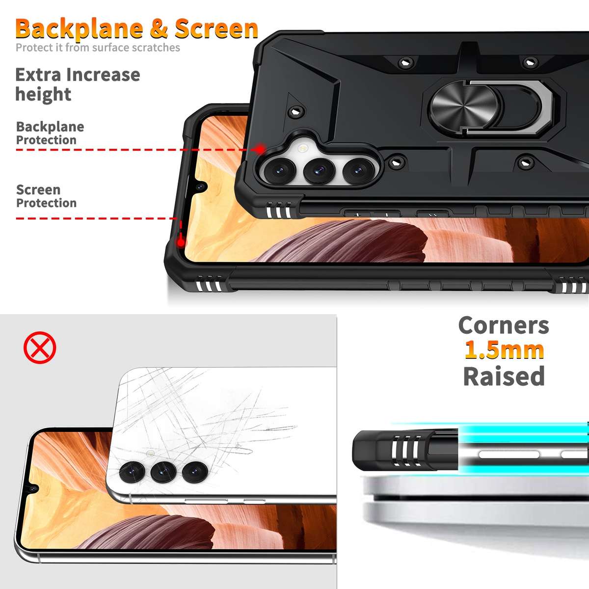 Galaxy A54 Wenjia Armor Kickstand Cover