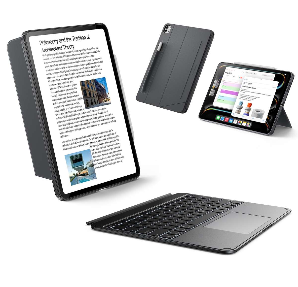 ESR Keyboard Case Compatible with iPad Pro 13" (M4) 2024 Shift Cover