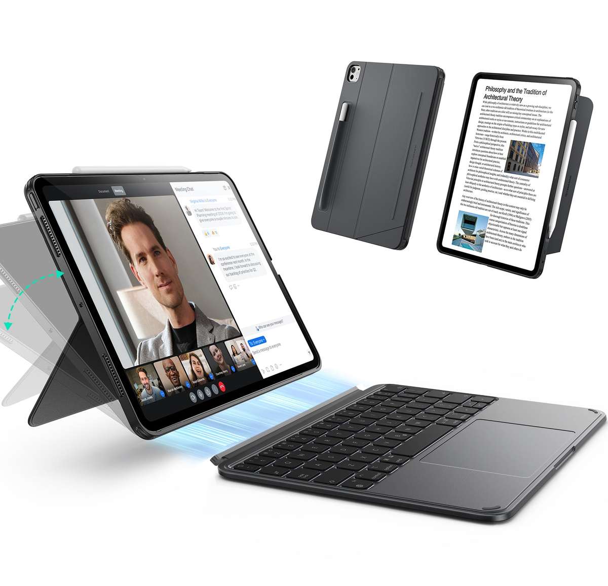 ESR Keyboard Case Compatible with iPad Pro 11" (M4) 2024 Shift Cover