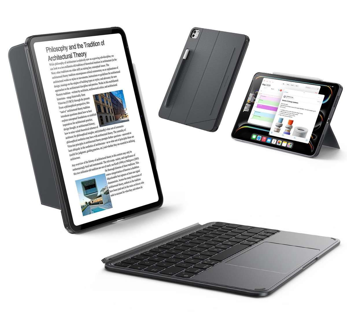 ESR Keyboard Case Compatible with iPad Pro 11" (M4) 2024 Shift Cover