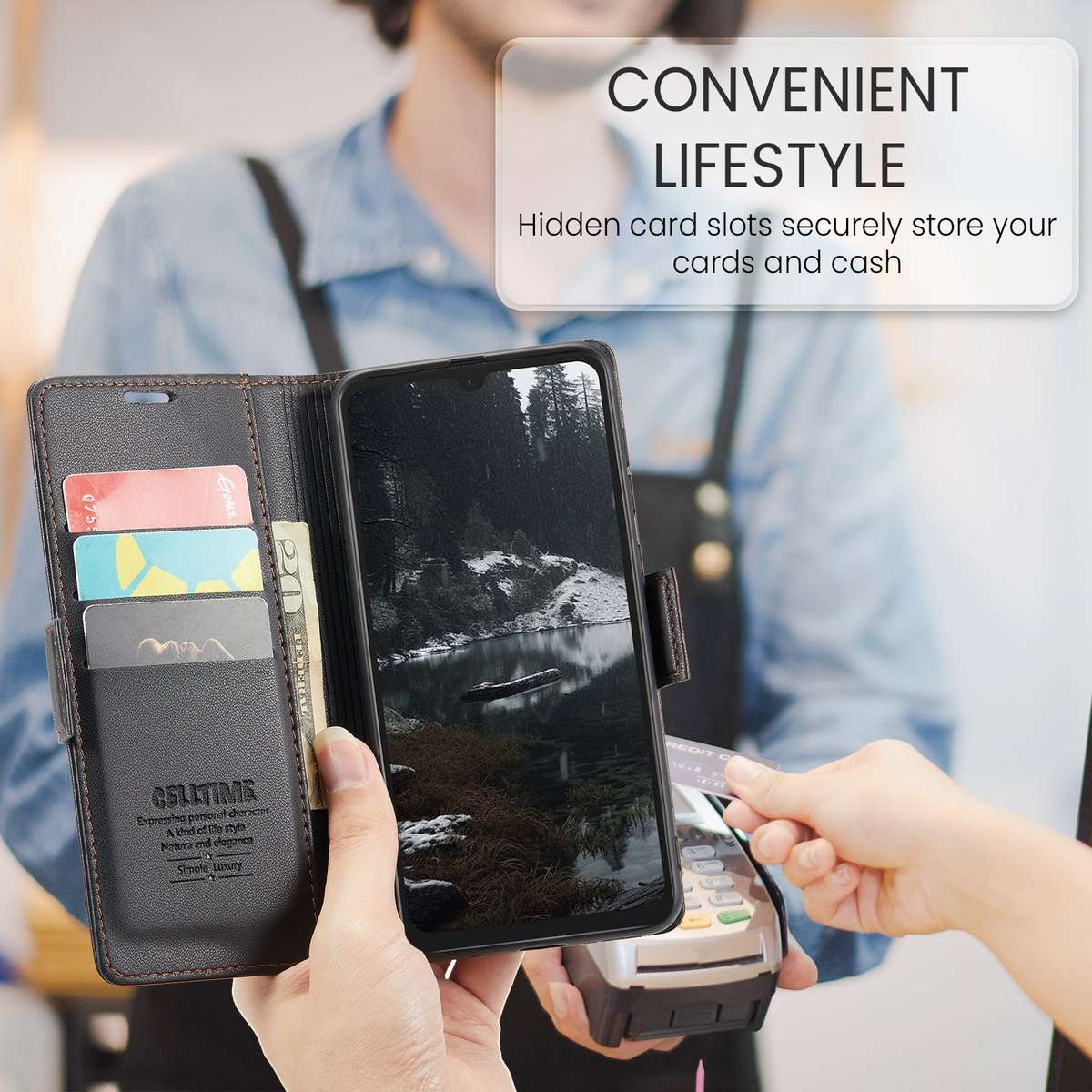 Retro Flip Leather Wallet Cover for Redmi A5