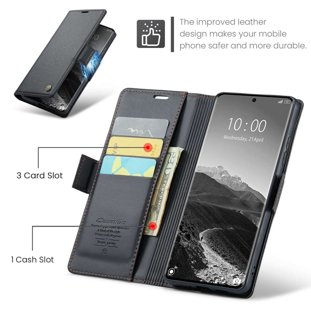 Retro Flip Case Compatible with Redmi Note 14 Pro Plus 5G Leather Cover