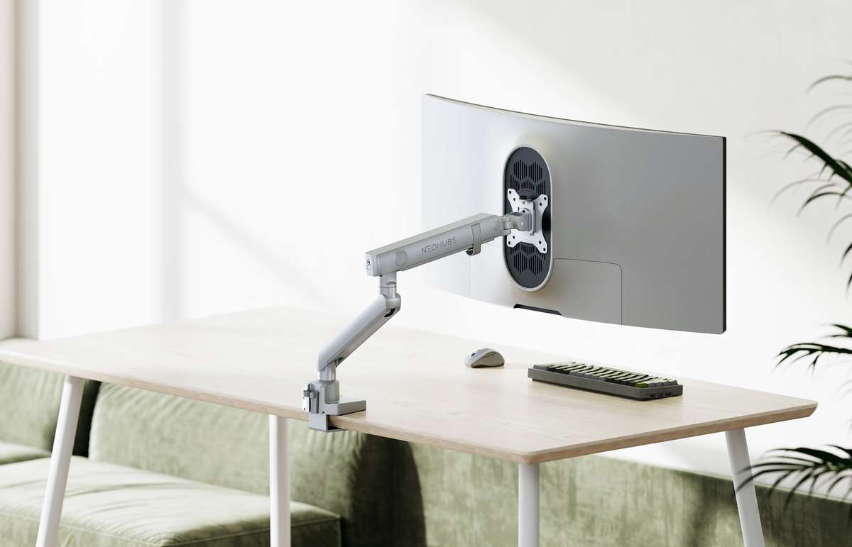 NEOHUBS Pro Single Monitor Arm Mount Premium Adjustable VESA Desktop Stand