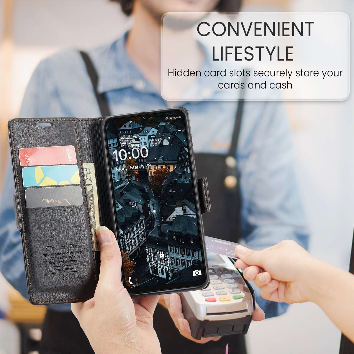 Retro Flip Leather Wallet Cover for Samsung Galaxy A06