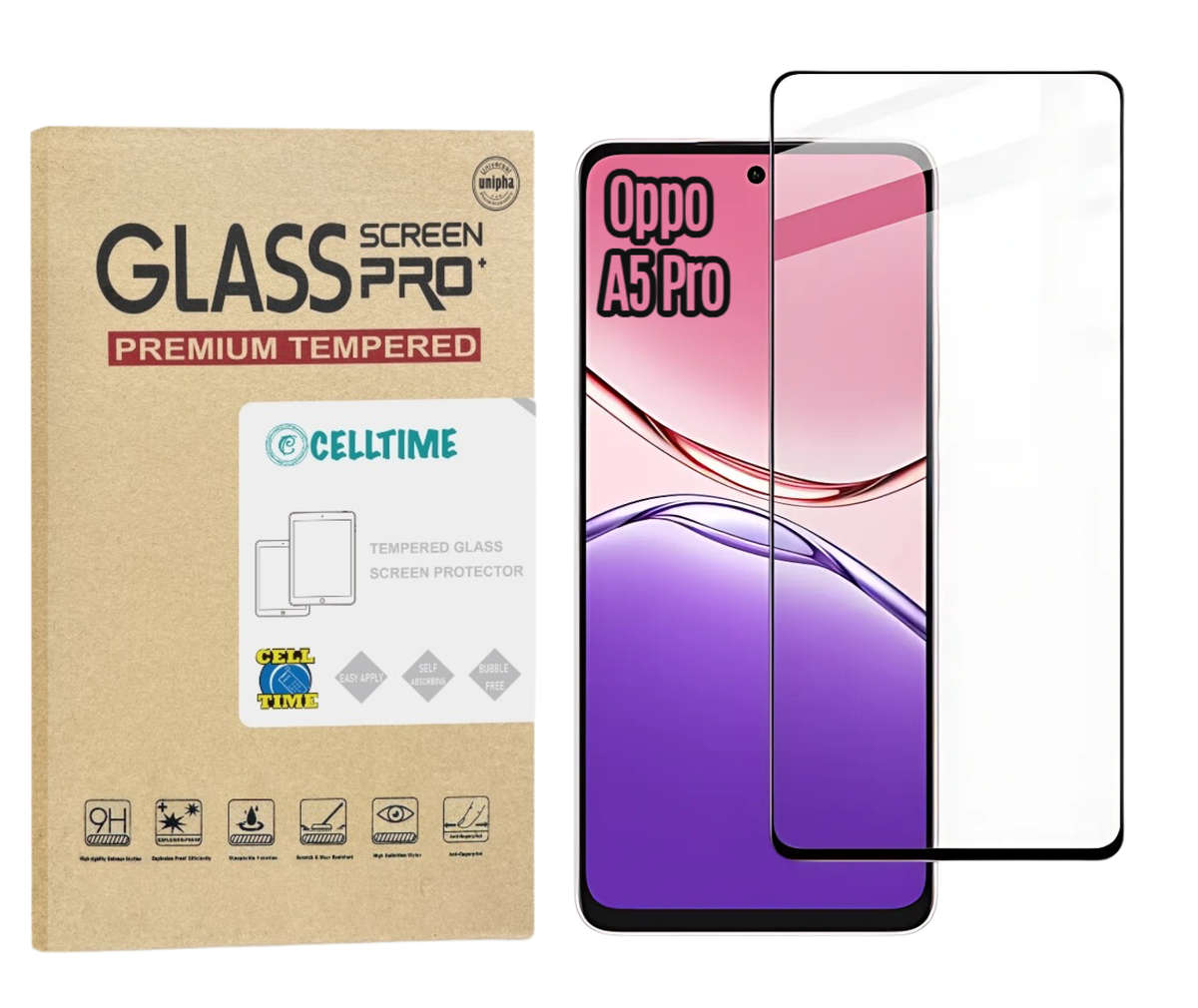 CellTime Tempered Glass Screen Protector for Oppo A5 Pro 4G - 1 Pack