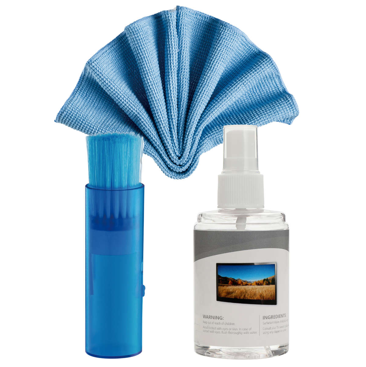 NEOHUBS 3 in 1 Screen Cleaning Kit with Spray, Brush & Microfiber Cloth