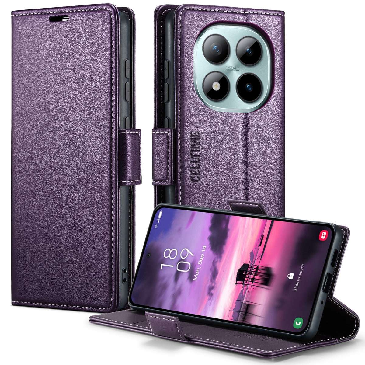 Retro Flip Case for Redmi Note 15 Pro Plus 5G Wallet Cover