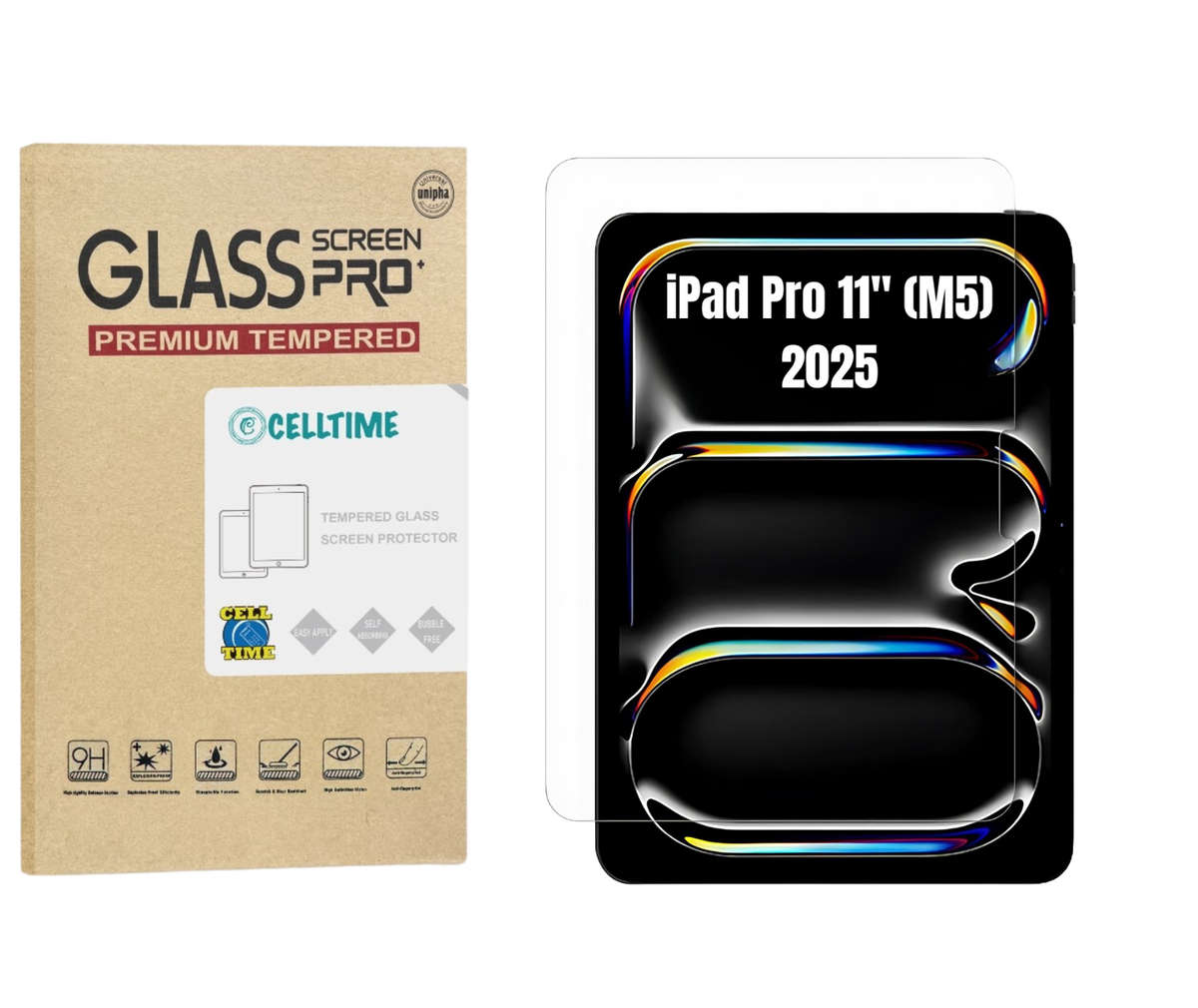 CellTime Tempered Glass Screen Guard for iPad Pro 11" (M5) 2025
