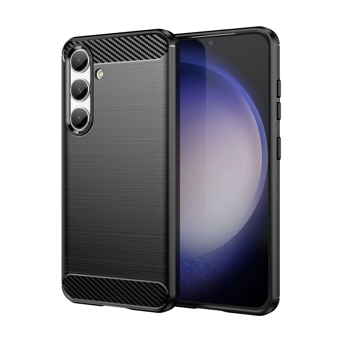 Carbon Fiber Design Case for Samsung Galaxy S24 Plus Case Shockproof Cover