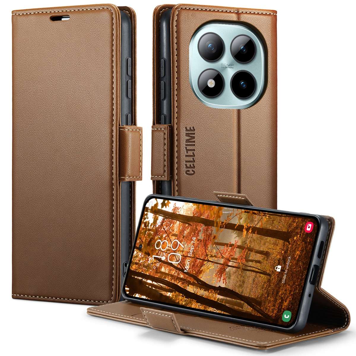 Retro Flip Case for Redmi Note 15 Pro Plus 5G Wallet Cover