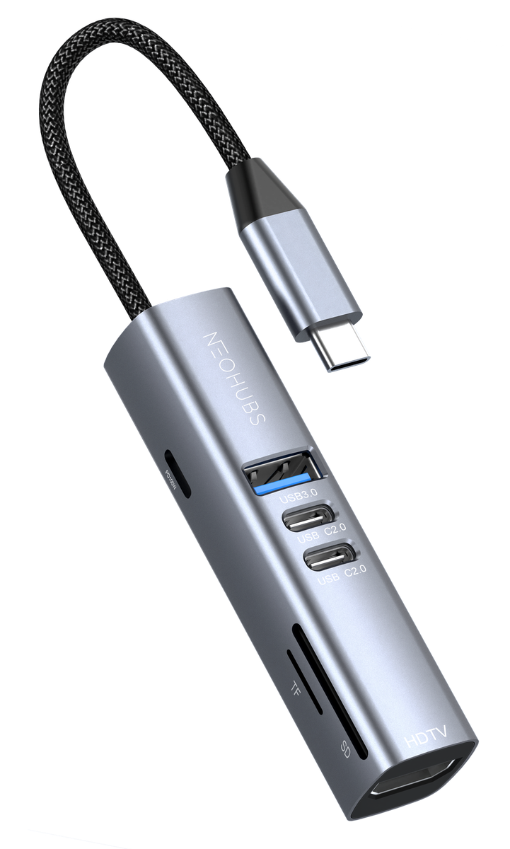 NEOHUBS HUB MAX 7-in-1 Type-C Hub with HDMI, 100W PD, SD/TF, USB 3 & USB-C