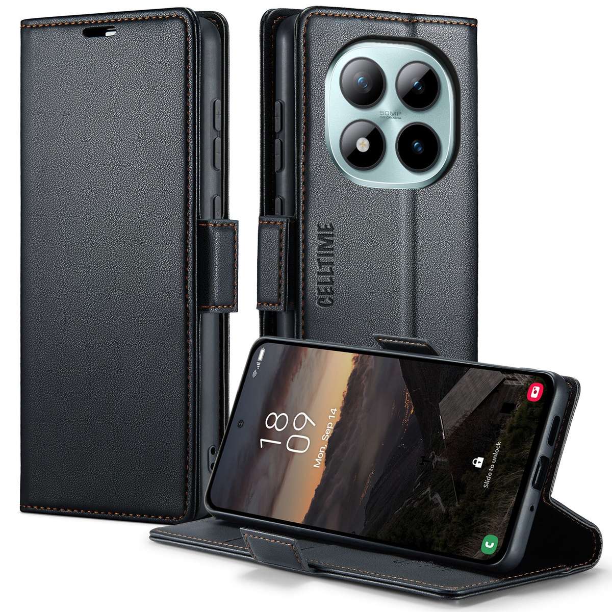 Retro Flip Case for Redmi Note 15 Pro Plus 5G Wallet Cover