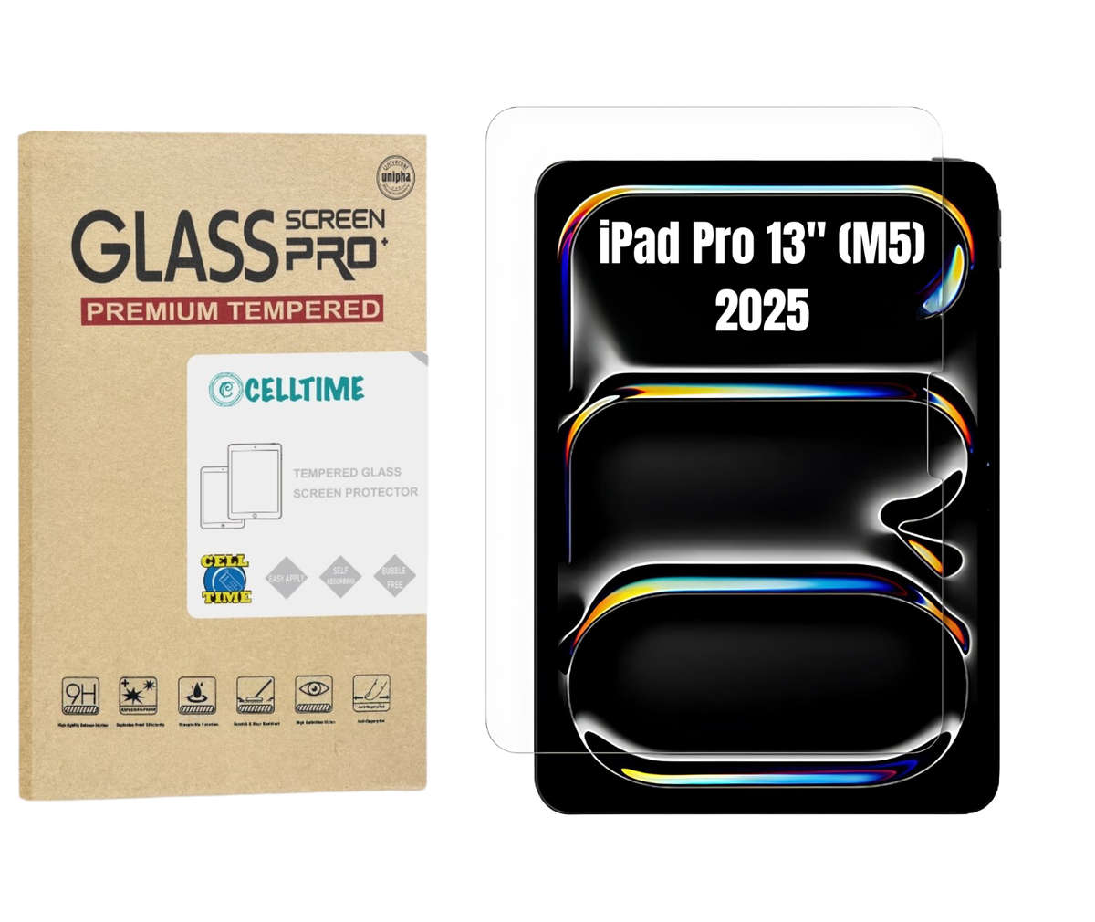 CellTime Tempered Glass Screen Guard for iPad Pro 13" (M5) 2025