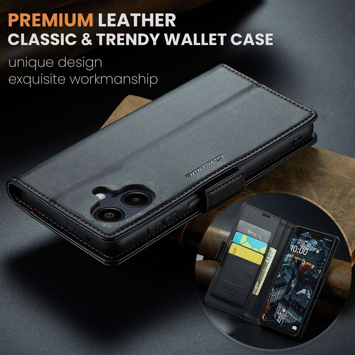 Retro Flip Leather Wallet Cover for Samsung Galaxy A06