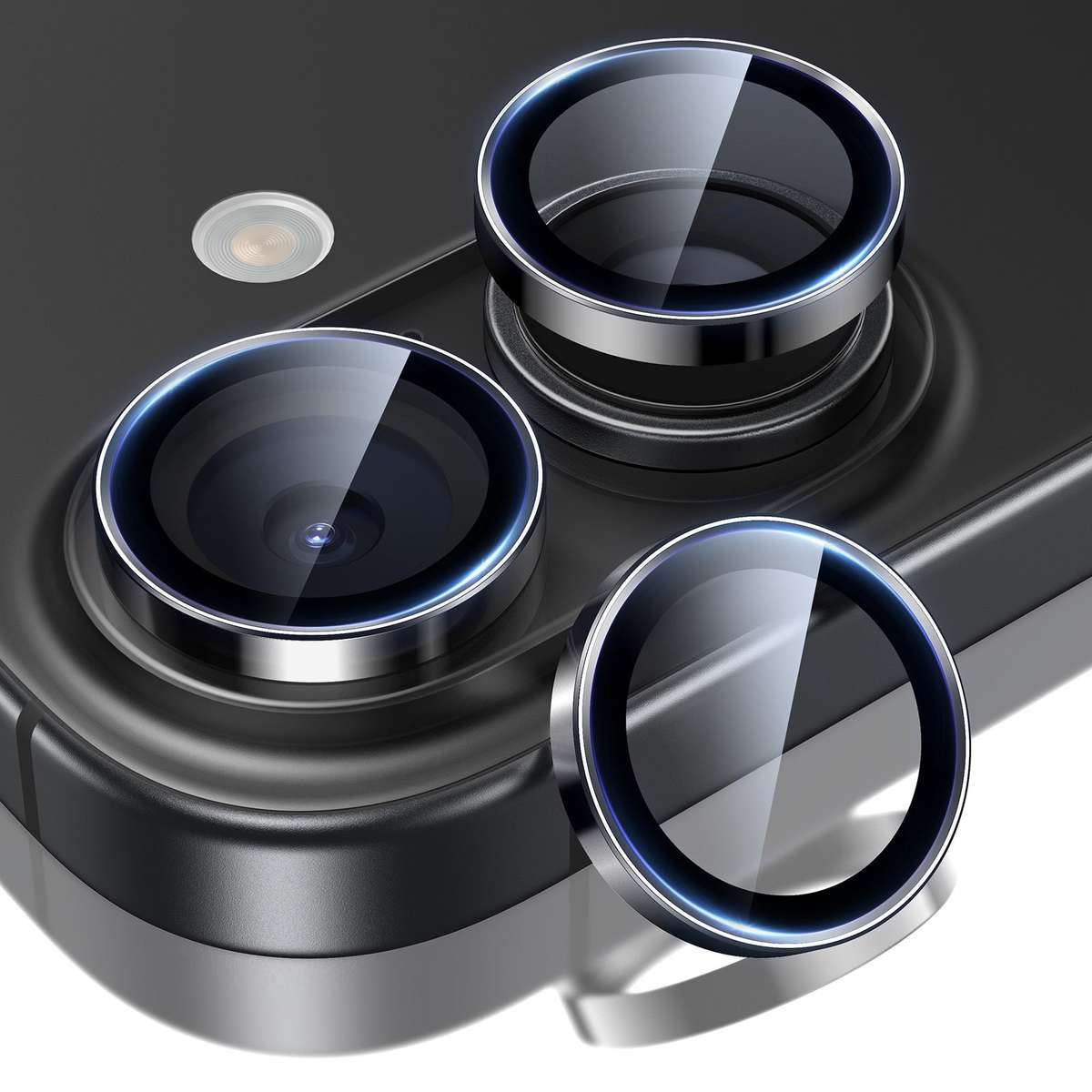ESR Armorite Camera Lens Protector Compatible with iPhone 17 / 16 / 16 Plus - Black