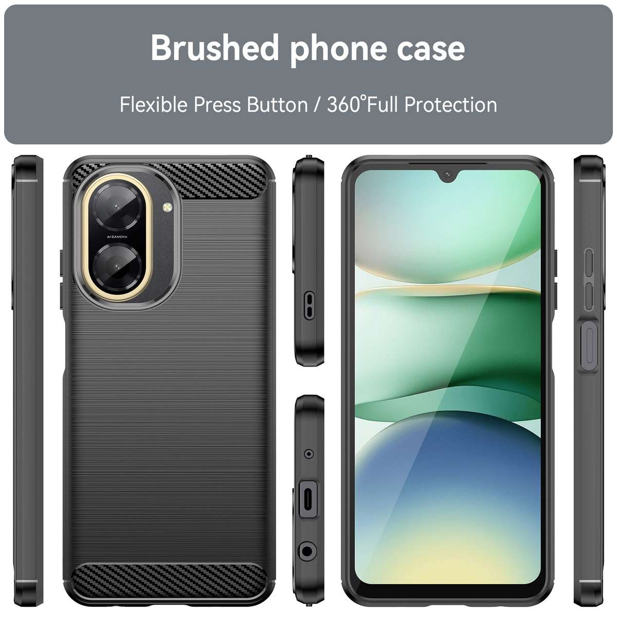 CellTime Case for Redmi A5 Carbon Fiber Design Shockproof Cover
