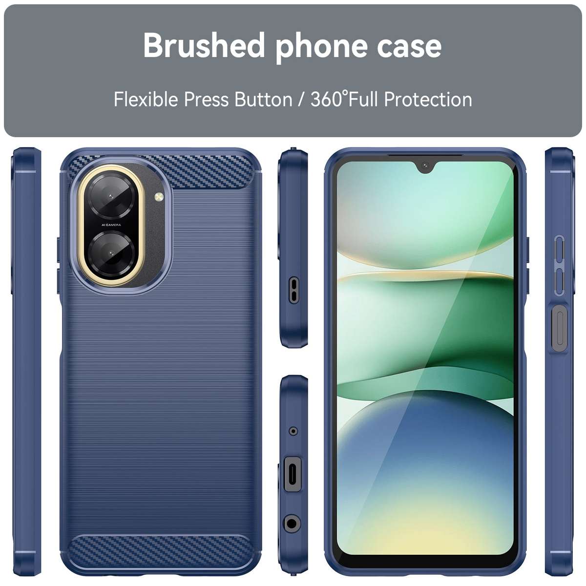 CellTime Case for Redmi A5 Carbon Fiber Design Shockproof Cover