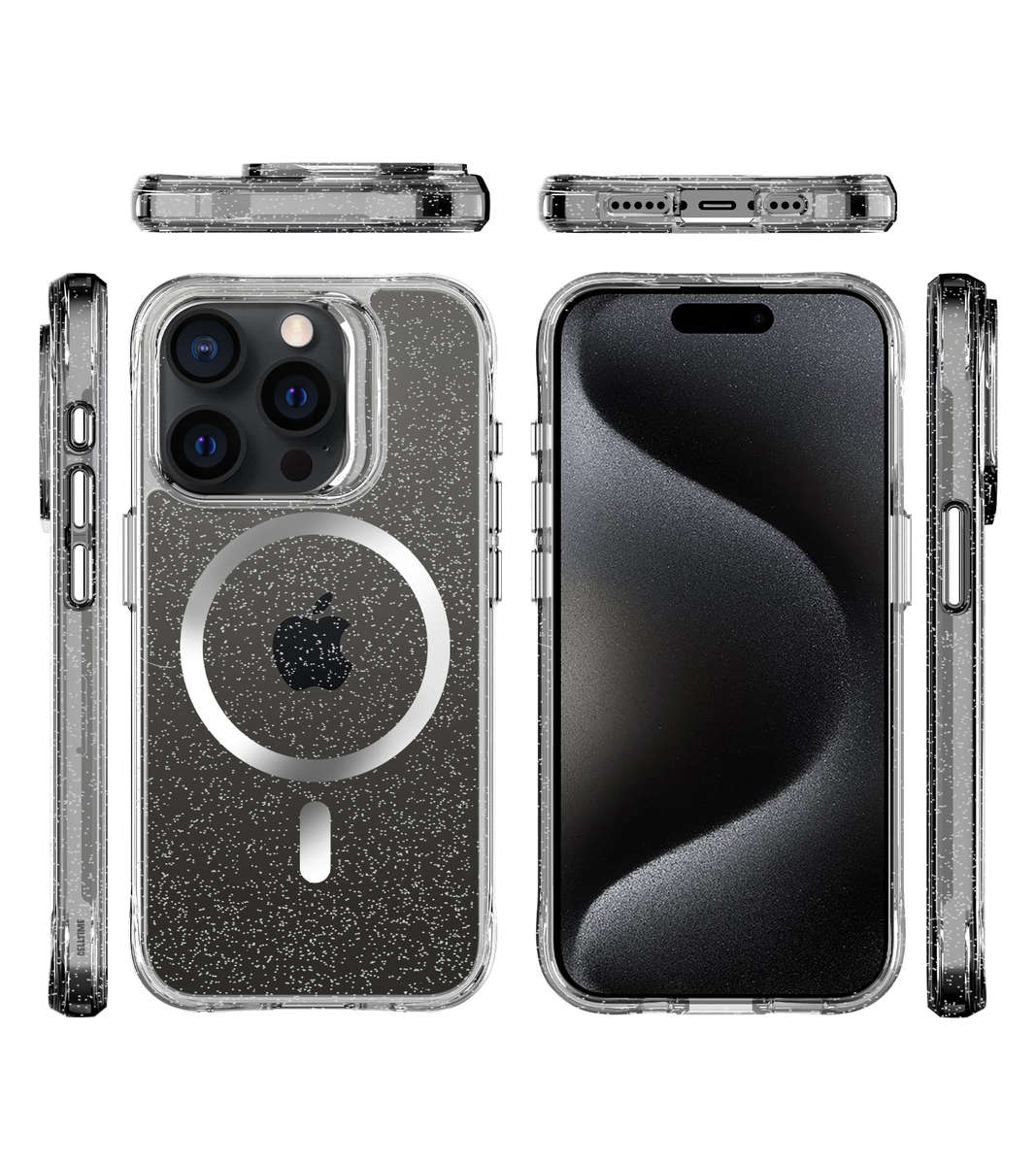 CellTime Pure Glitter MagSafe Cover Compatible with iPhone 15 Pro / 15 Pro Max Case