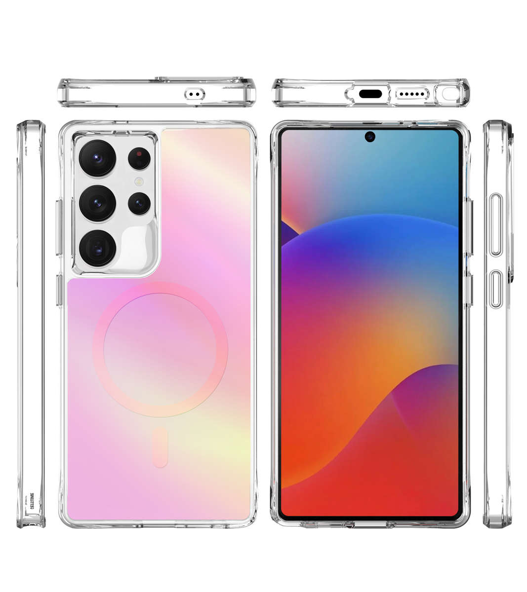CellTime Pure Rainbow MagSafe Cover for Galaxy S25 Ultra Shockproof Case
