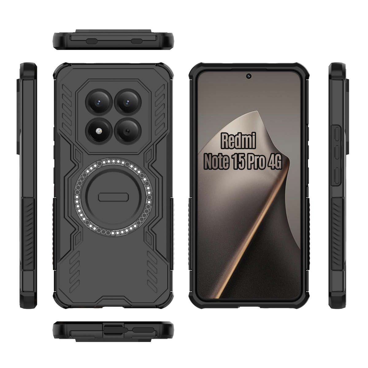 CellTime Case Compatible with Redmi Note 15 Pro 4G Wing Shield Cover