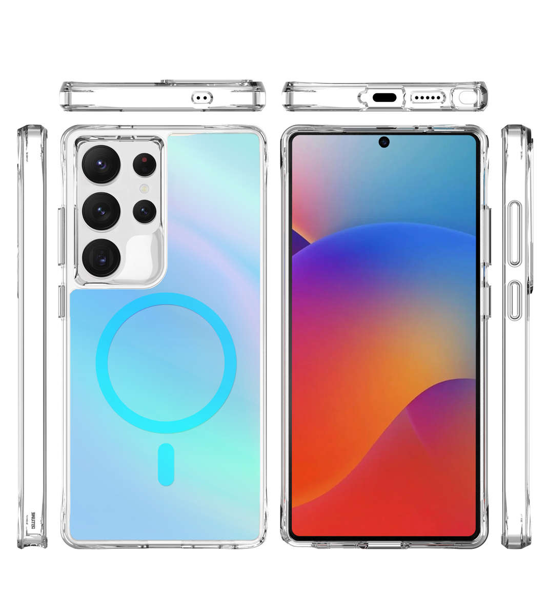 CellTime Pure Rainbow MagSafe Cover for Galaxy S25 Ultra Shockproof Case