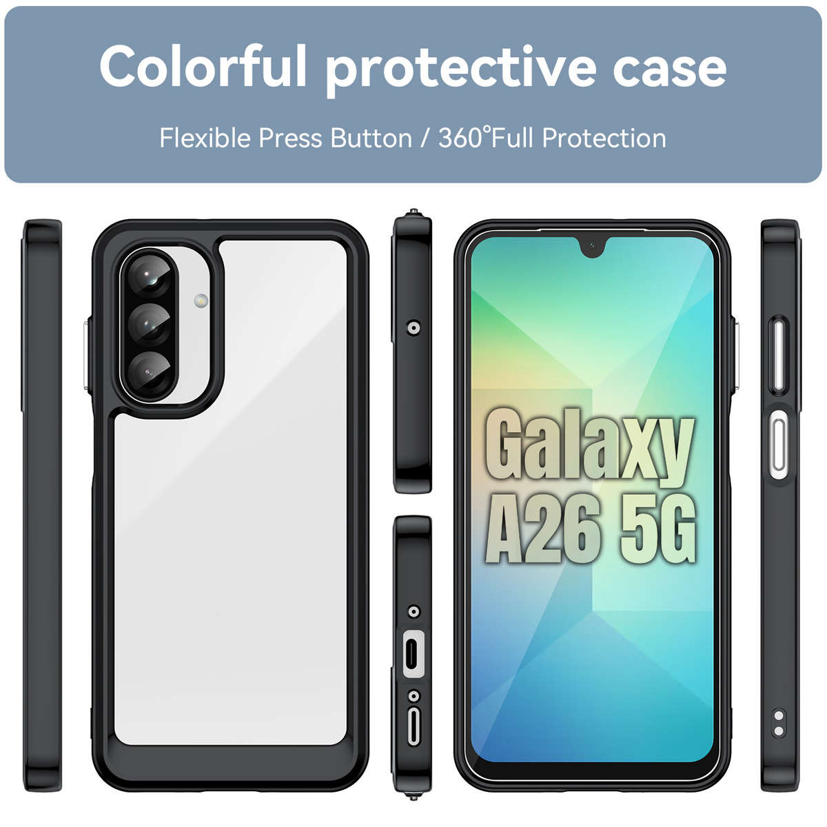 CellTime Case for Galaxy A26 5G Candy Clear Cover