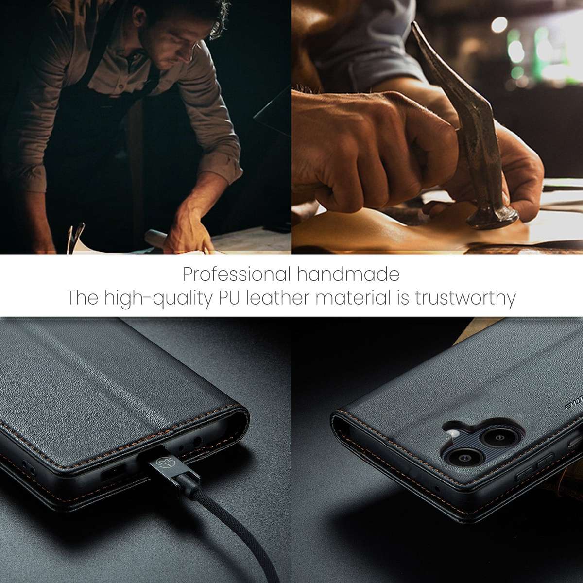 Retro Flip Leather Wallet Cover for Samsung Galaxy A06