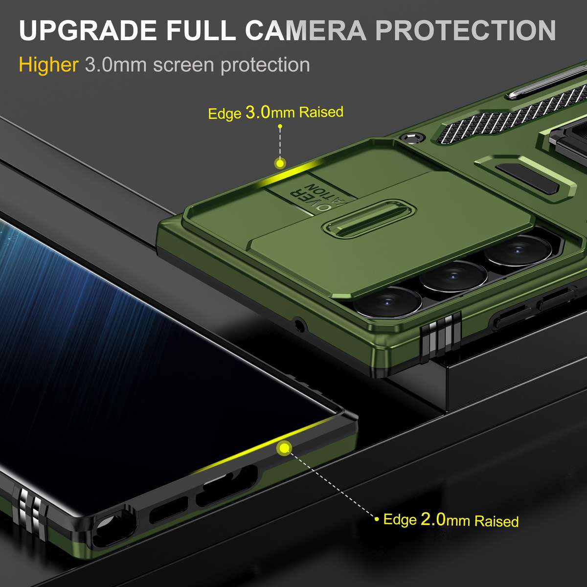 Kejiang Camshield Cover for Galaxy S25/S25+/S25 Ultra Case